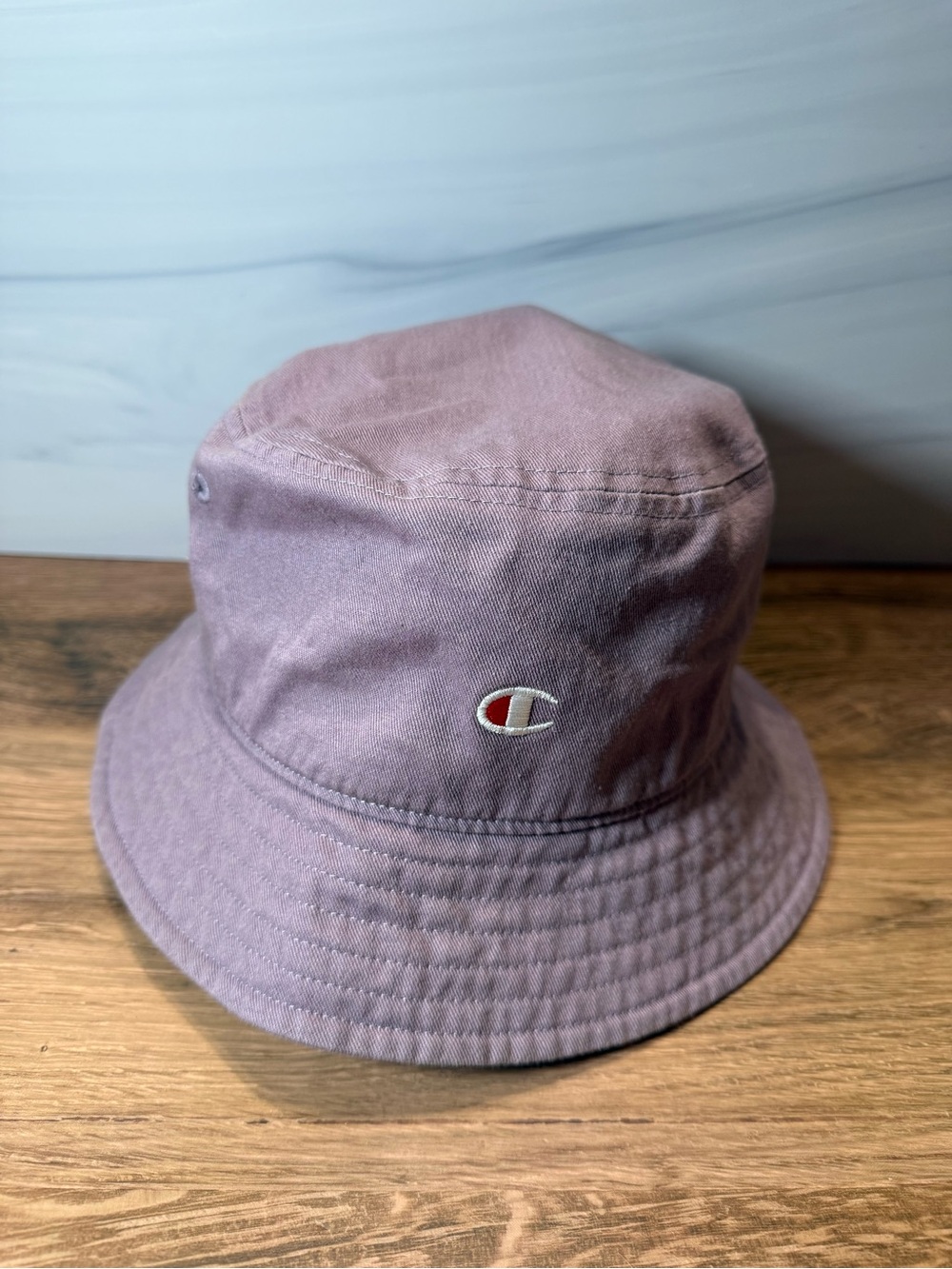 Champion Bucket Hat Purple Embroidered C Logo Unisex